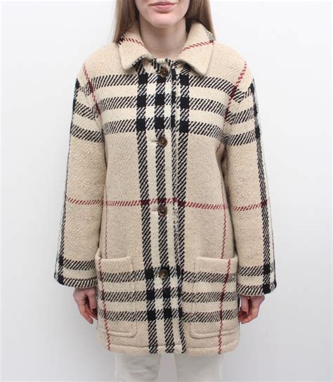 burberry wool tweed coat|Burberry check wool coats.